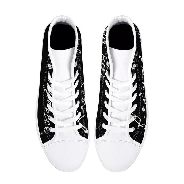 Graffiti shop gami white canvas high (black)