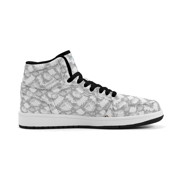 Black PU high-cut sneakers (snake) Ⅱ