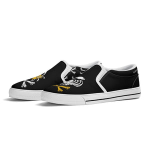 chanyamaINK N-White canvas slip-ons (black)