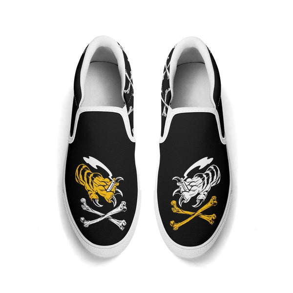 chanyamaINK N-White canvas slip-ons (black)