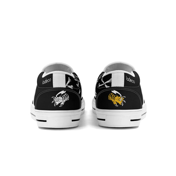 chanyamaINK N-White canvas slip-ons (black)