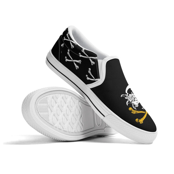 chanyamaINK N-White canvas slip-ons (black)