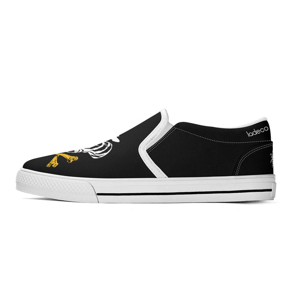 chanyamaINK N-White canvas slip-ons (black)