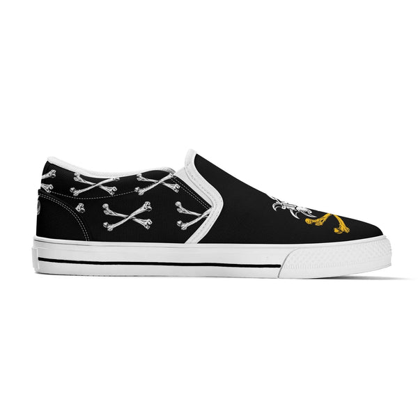 chanyamaINK N-White canvas slip-ons (black)