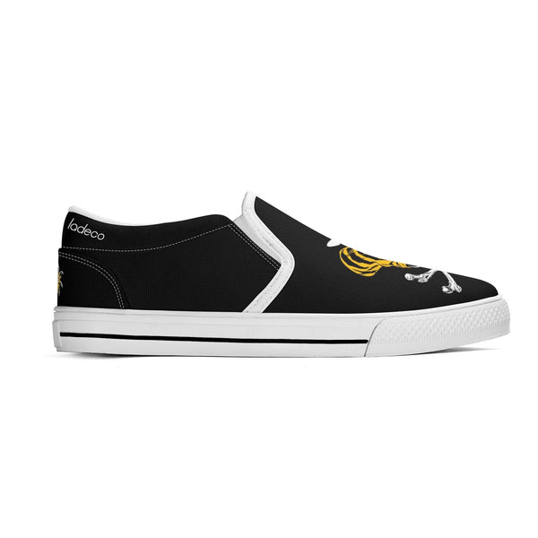 chanyamaINK N-White canvas slip-ons (black)