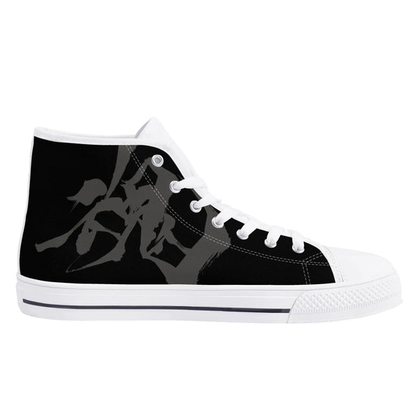 Rei White Canvas High (Black)