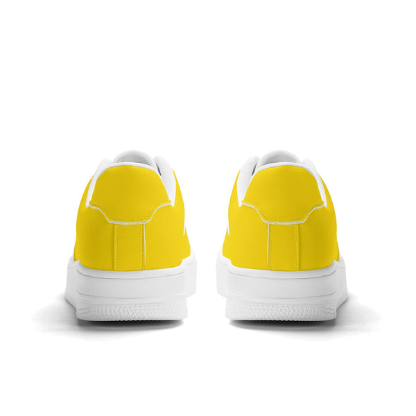 White PU low-cut sneakers (yellow) Ⅱ