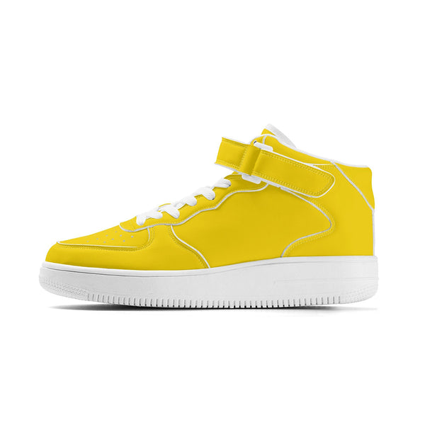 White PU low-cut sneakers (yellow) Ⅱ