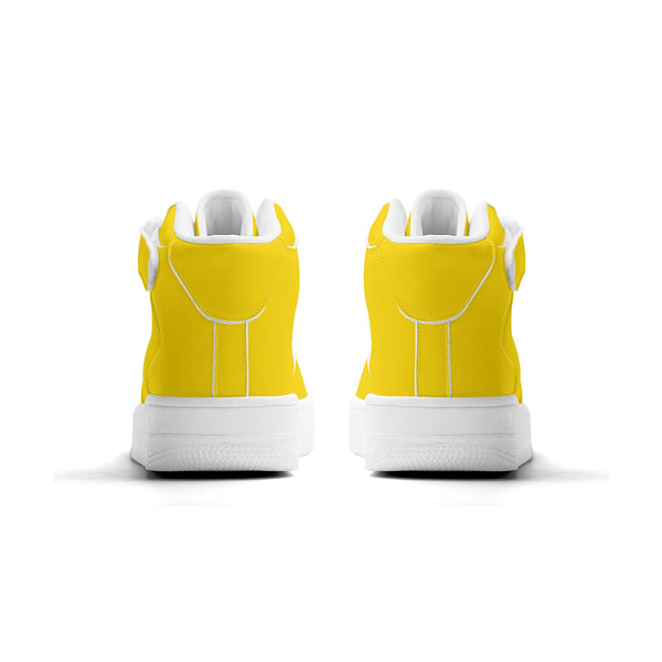 White PU low-cut sneakers (yellow) Ⅱ