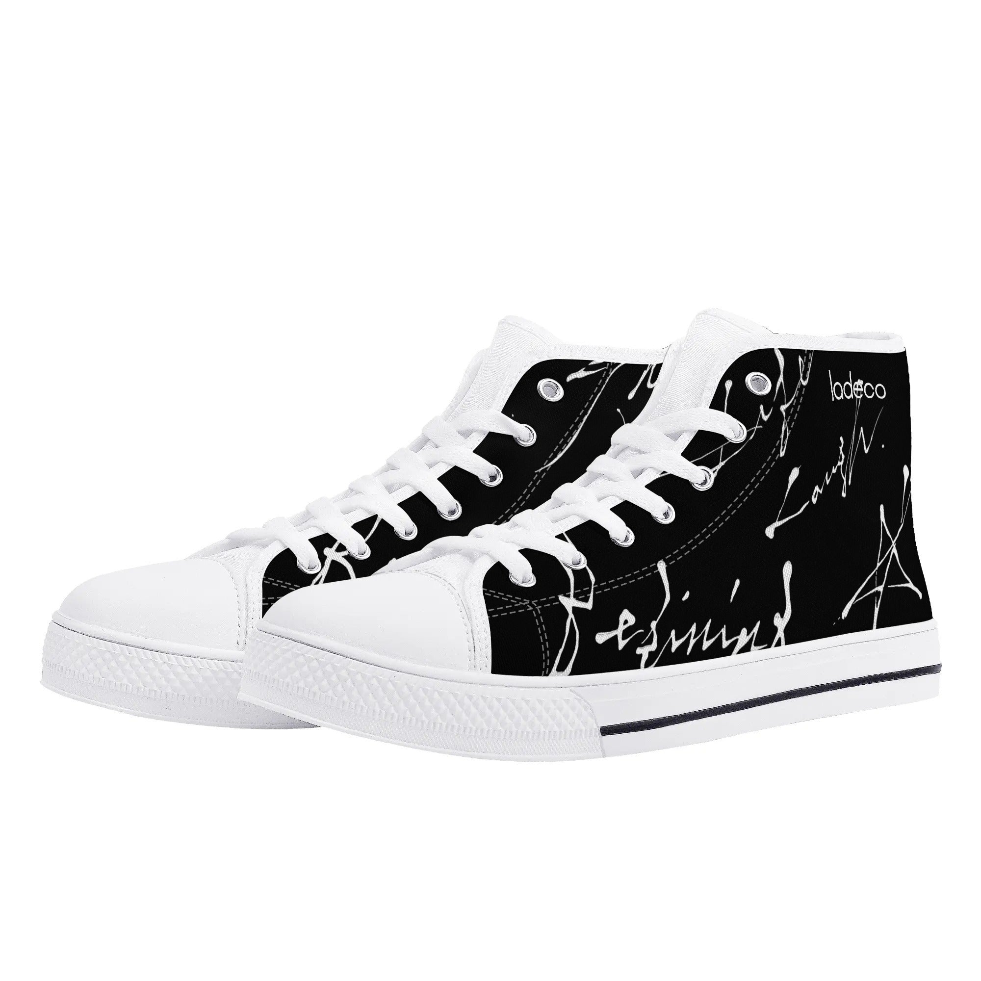 Graffiti shop gami white canvas high (black)