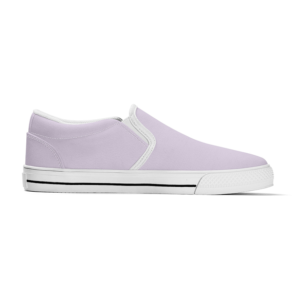 N-White canvas slip-ons (light purple)