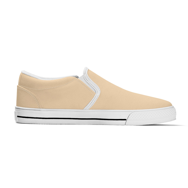 N-White canvas slip-ons (light orange)