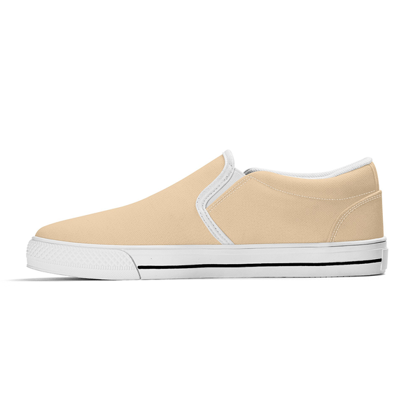 N-White canvas slip-ons (light orange)