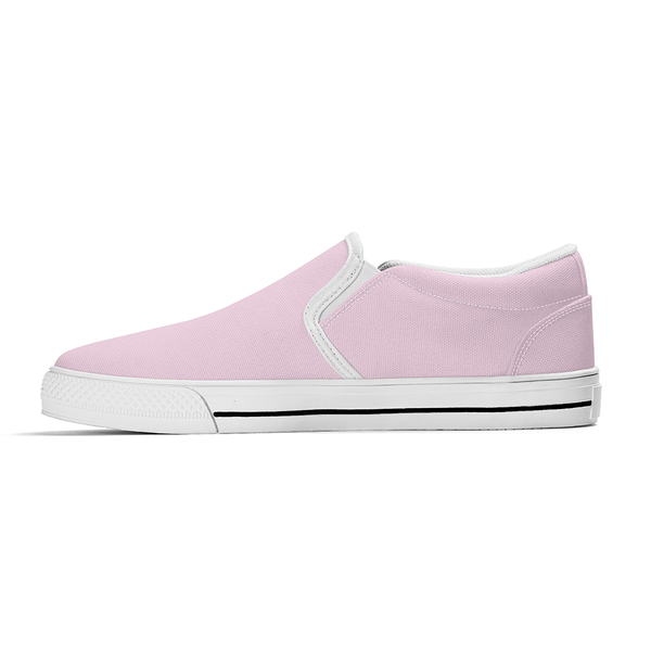 N-White canvas slip-ons (light pink)