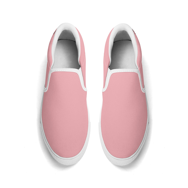 N-Weiße Canvas-Slipper (Rosa)