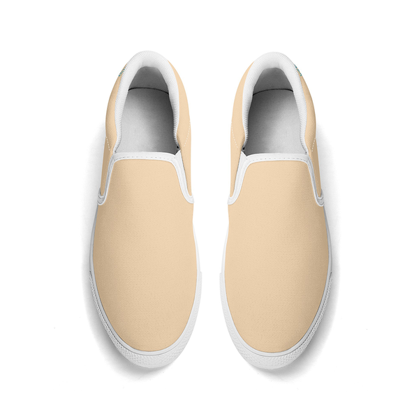 N-White canvas slip-ons (light orange)