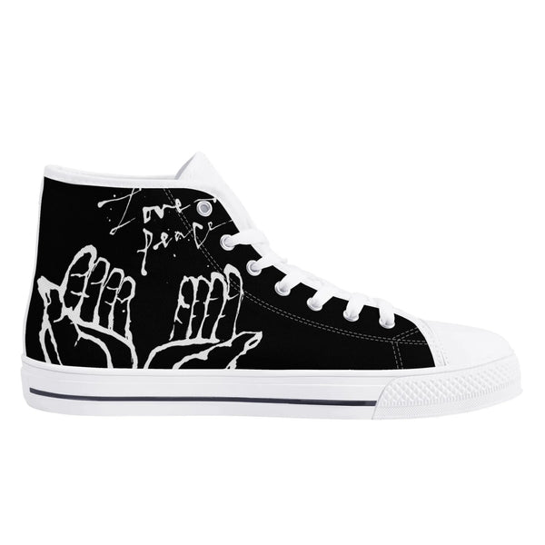 Graffiti shop gami white canvas high (black)