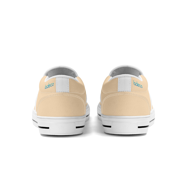 N-White canvas slip-ons (light orange)