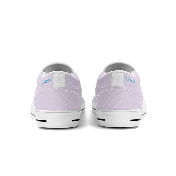 N-White canvas slip-ons (light purple)