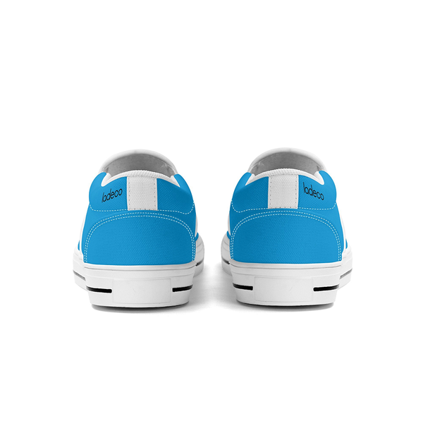 N-White canvas slip-ons (blue)