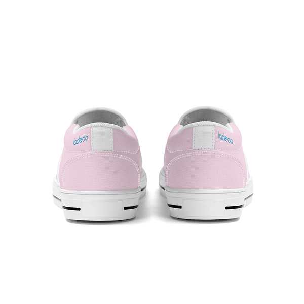 N-White canvas slip-ons (light pink)