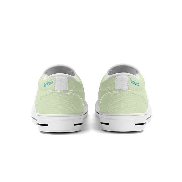 N-White canvas slip-ons (light green)