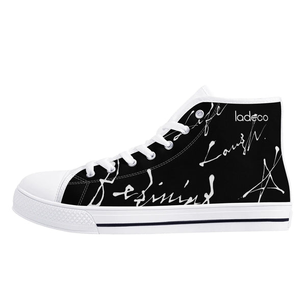 Graffiti shop gami white canvas high (black)