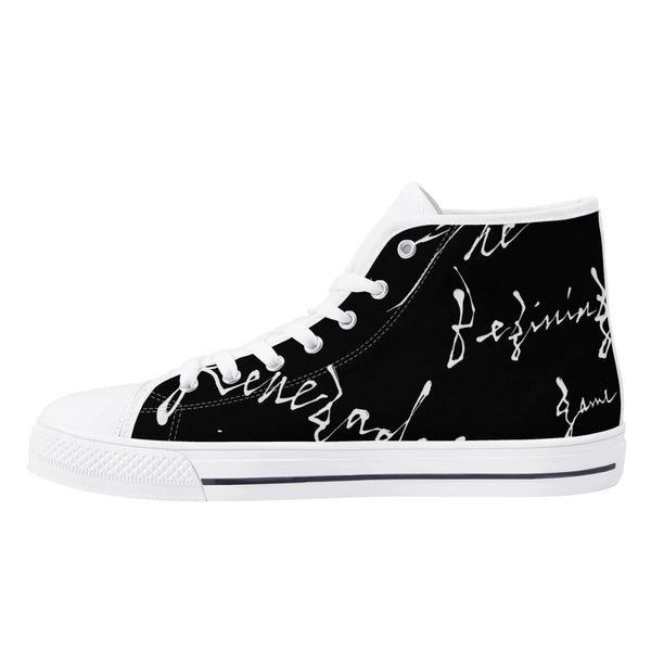 Graffiti shop gami white canvas high (black)