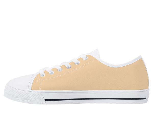 White canvas low cut (light orange)