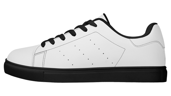 Black PU tennis shoes (white)